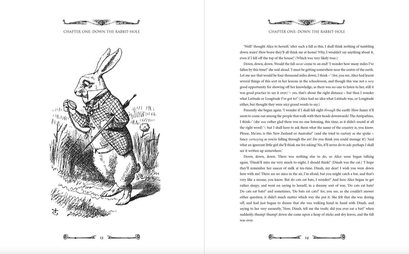 Arcturus Epic Classics - Alice's Adventures in Wonderland and Through the Looking Glass