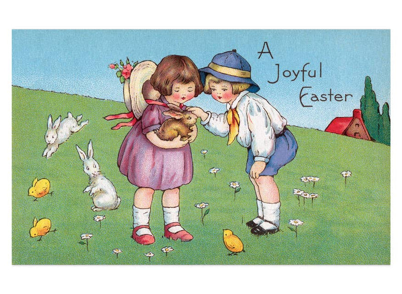Laughing Elephant - Joyful Easter Postcard Box - 36 Unique Vintage Postcards