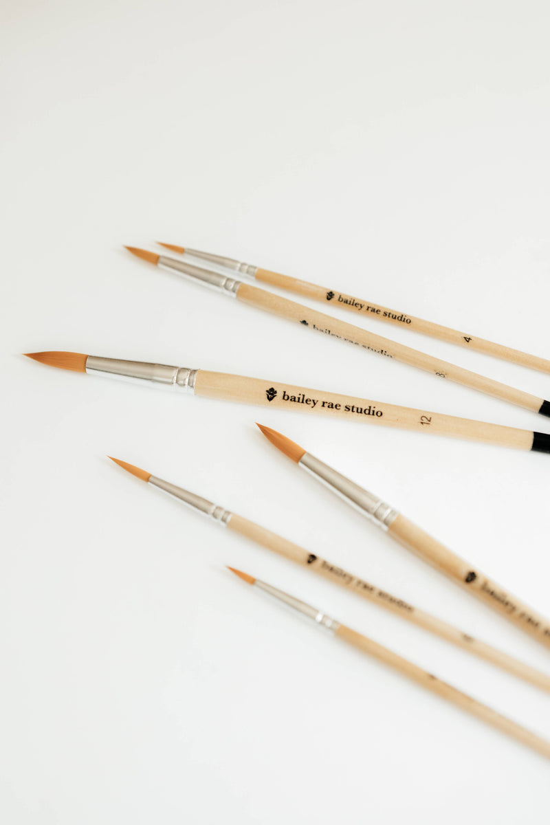 bailey rae studio - Round Tip Watercolor Brush Set