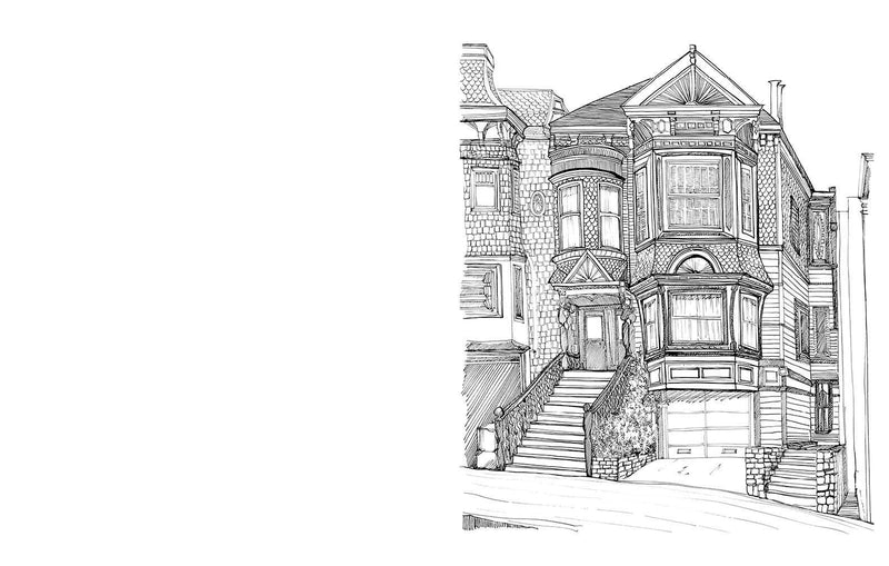 Shirley Salzman - Victorian Buildings of San Francisco: A Coloring Book