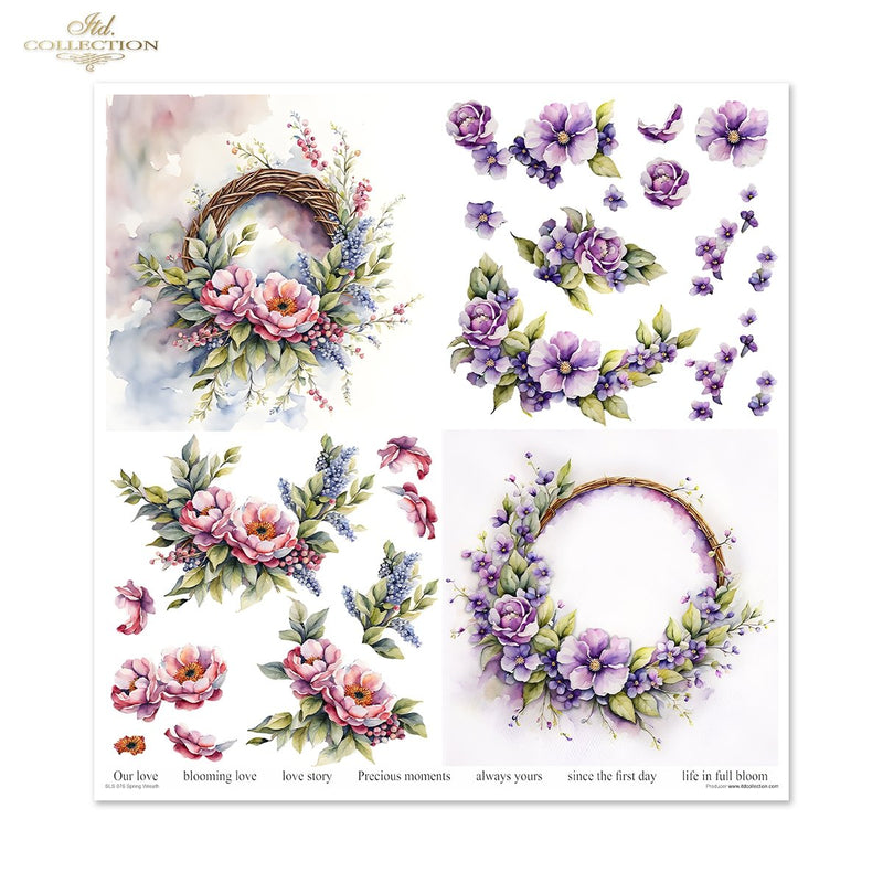 ITD Collection - Spring Wreath Scrapbooking Papers