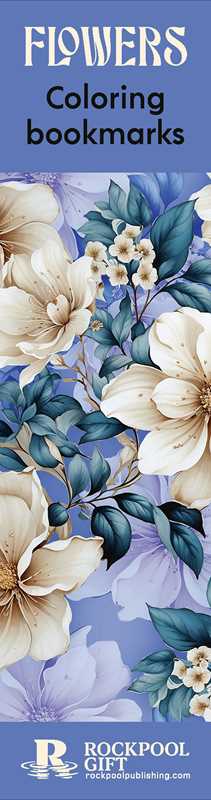 Rockpool Publishing - Flowers Coloring Bookmarks