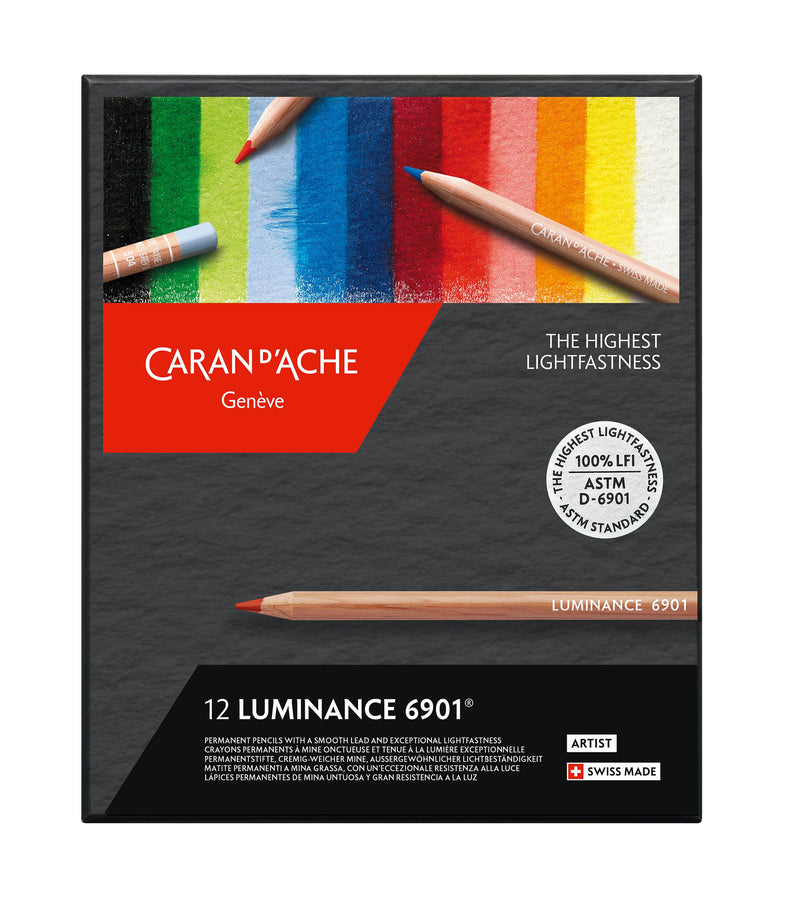 Caran d'Ache - Set of 12 Colored Pencils LUMINANCE™