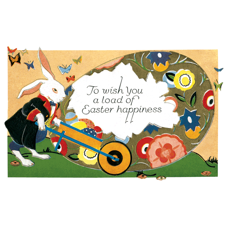 Laughing Elephant - Easter Rabbit - Holiday Sticker Box