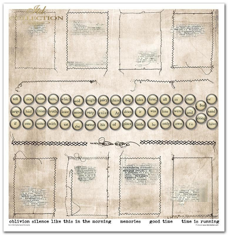 ITD Collection - Ephemeral Moments Scrapbooking Papers