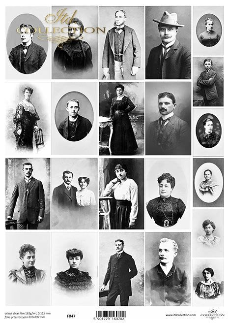 ITD Collection - Vintage Photos Clear Film