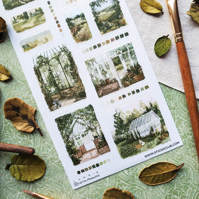 STICKII - Sunlit Greenhouse Sticker Sheet