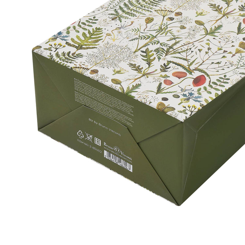 BV by Bruno Visconti - Small Gift Bag - Greens and Flowers 