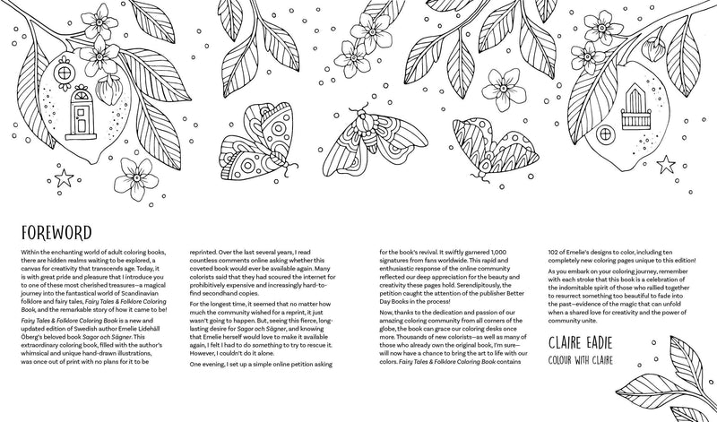 Emelie Lidehäll Öberg - Fairy Tales & Folklore Coloring Book