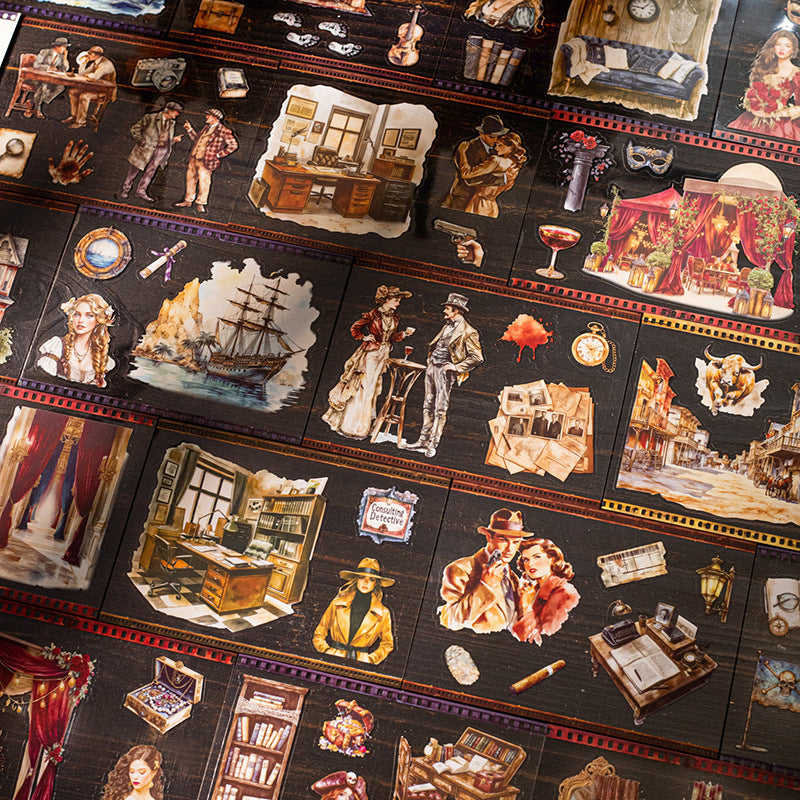 European Theater 20-piece PET Sticker Book
