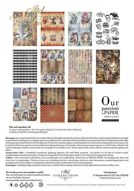 ITD Collection - Carnival - Pierrot in Love Creative Set