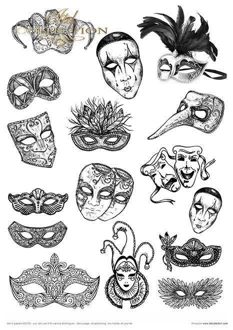 ITD Collection - Carnival - Pierrot in Love Creative Set