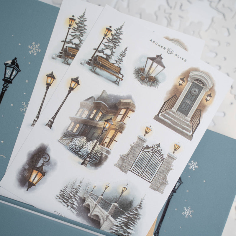 Archer and Olive - Lamp Post Sticker Set