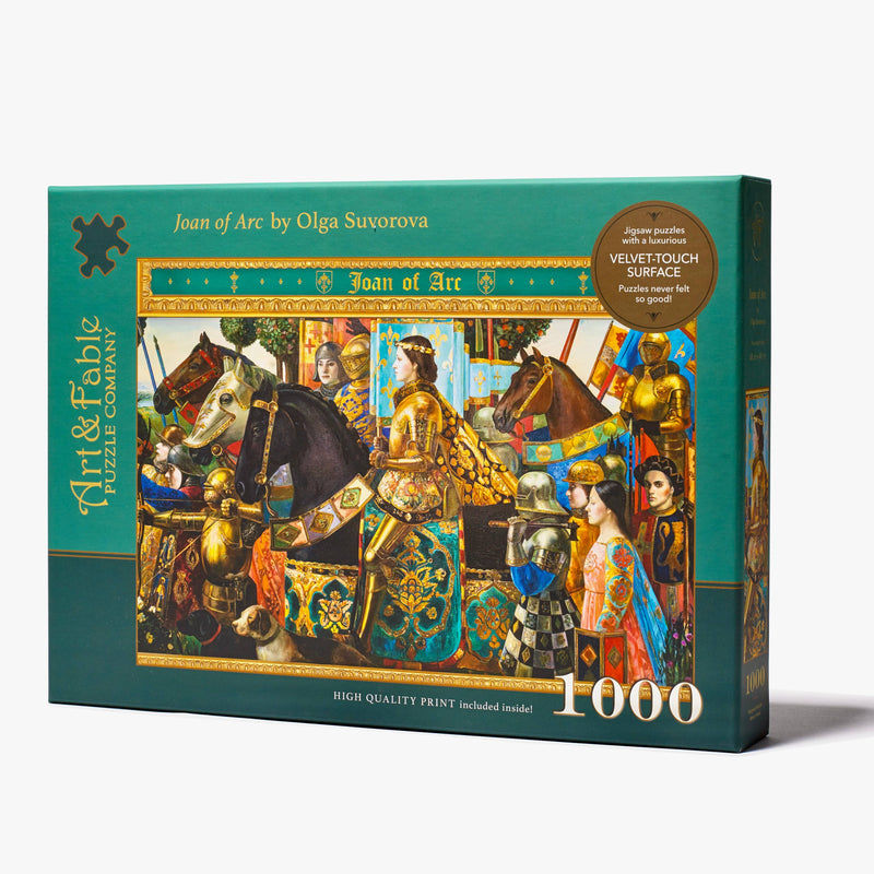 Art & Fable Puzzle Company - Joan of Arc - 1000-pc Velvet-Touch Jigsaw Puzzle