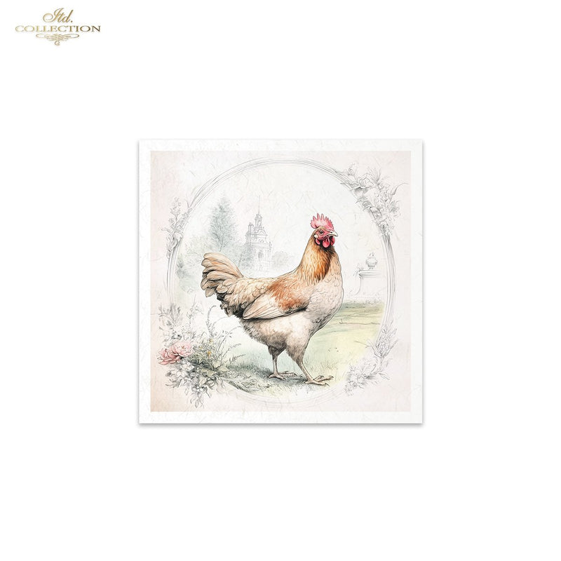 ITD Collection - Rice Paper Set Mini - Hens