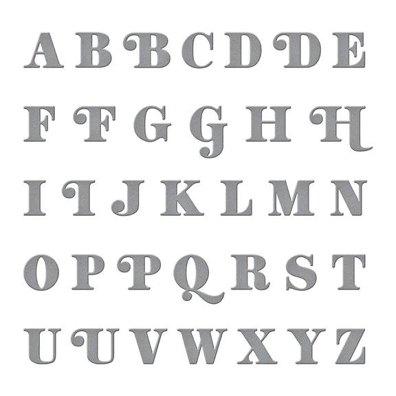 Be Bold Uppercase Alphabet Etched Dies From The Be Bold Collection - Root & Company