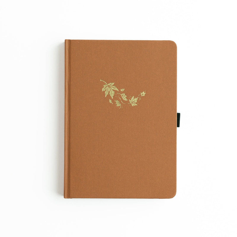 Archer and Olive - A5 Swirling Leaves Dot Grid Notebook