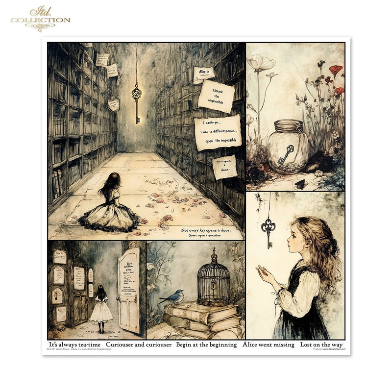 ITD Collection - Alice's Magic Vol.1  Scrapbooking Papers