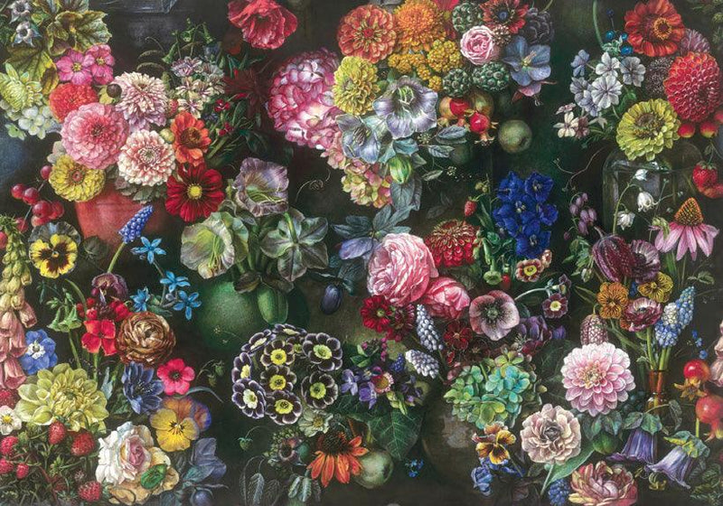 Bomo Art Paper - Wrapping Paper - Still Life with Dahlias - Root & Company