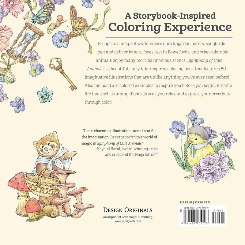 Kanoko Egusa - Symphony of Cute Animals - A Curious Coloring Book Adventure