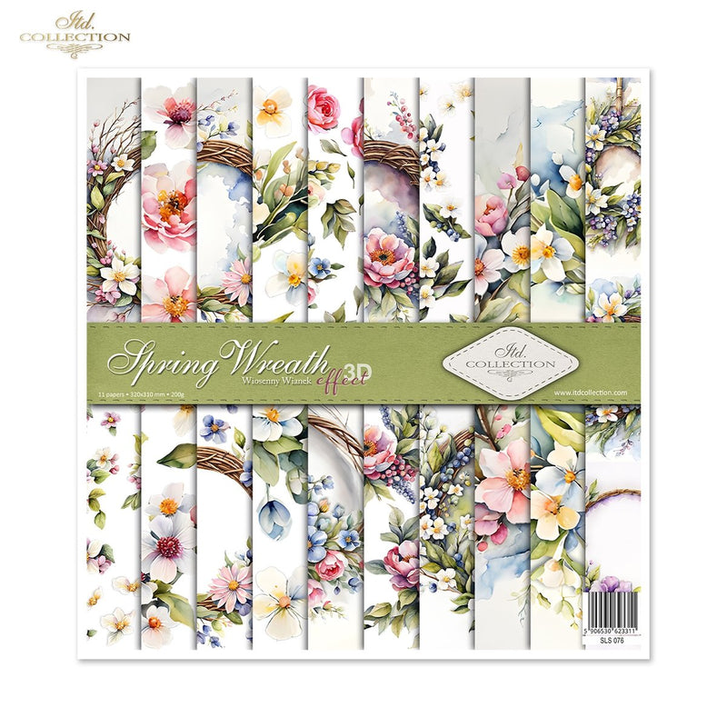 ITD Collection - Spring Wreath Scrapbooking Papers