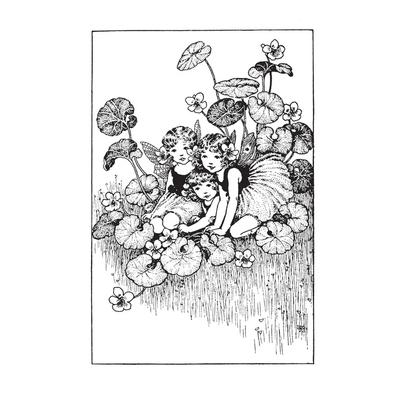 Laughing Elephant - Fairies - Cards to Color Cards