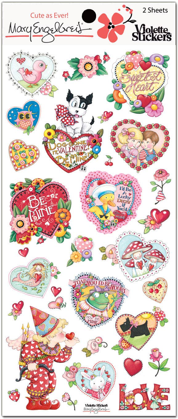 Violette Stickers - Mary Engelbreit® Mary's Hearts Stickers