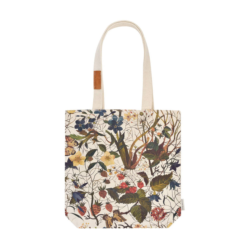 BV by Bruno Visconti - Canvas Shopper Bag - Forest Flowers on White