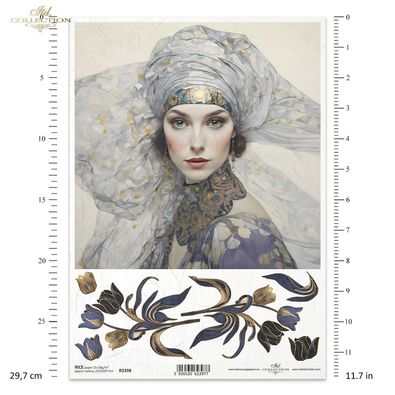 ITD Collection - Inspired by Klimt - Rice Paper - R2398