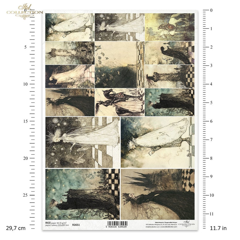 ITD Collection - Alice in Wonderland - Rice Paper - R2651