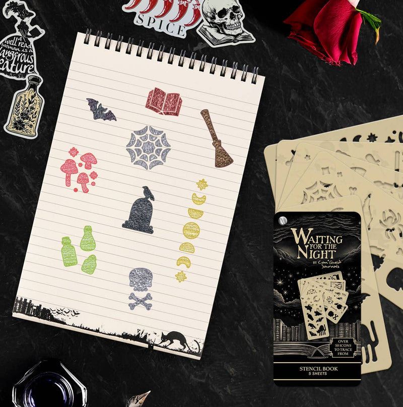 Conquest Journals - Waiting for the Night Stencil Book