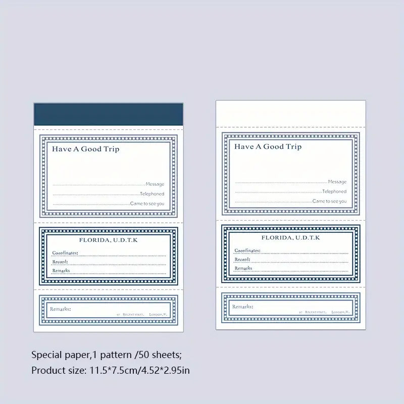 50 Sheet Unique Design Memo Pad