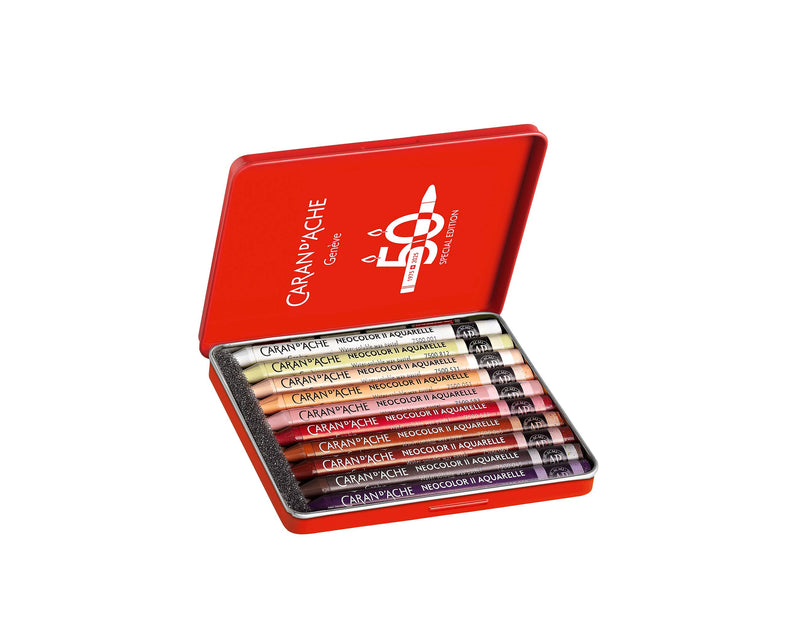 Caran d'Ache - - Set of 10 NEOCOLOR™ II 50th Anniversary - Portrait