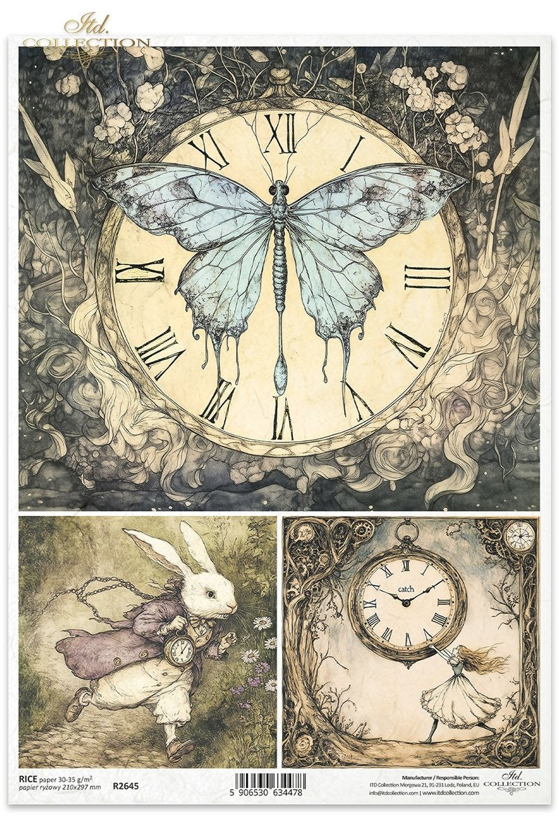 ITD Collection - Alice in Wonderland - Rice Paper - R2645