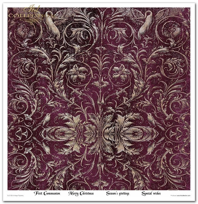 ITD Collection - Vintage Tapestry Scrapbooking Papers