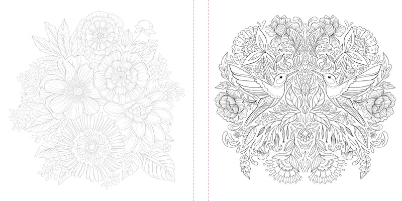 Megan Wells - Funky Florals Art Coloring Book