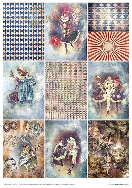 ITD Collection - Carnival - Pierrot in Love Creative Set