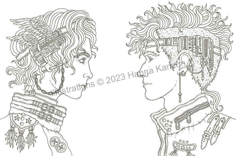 Hanna Karlzon - Tales from the City Among the Stars - Coloring Book