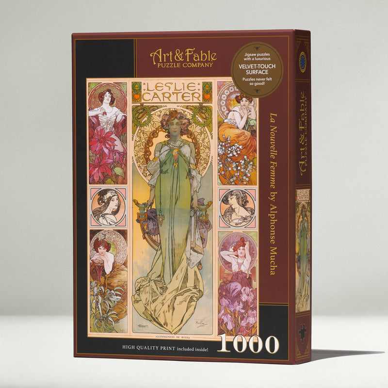 Art & Fable Puzzle Company - La Nouvelle Femme - 1000-pc Velvet-Touch Puzzle