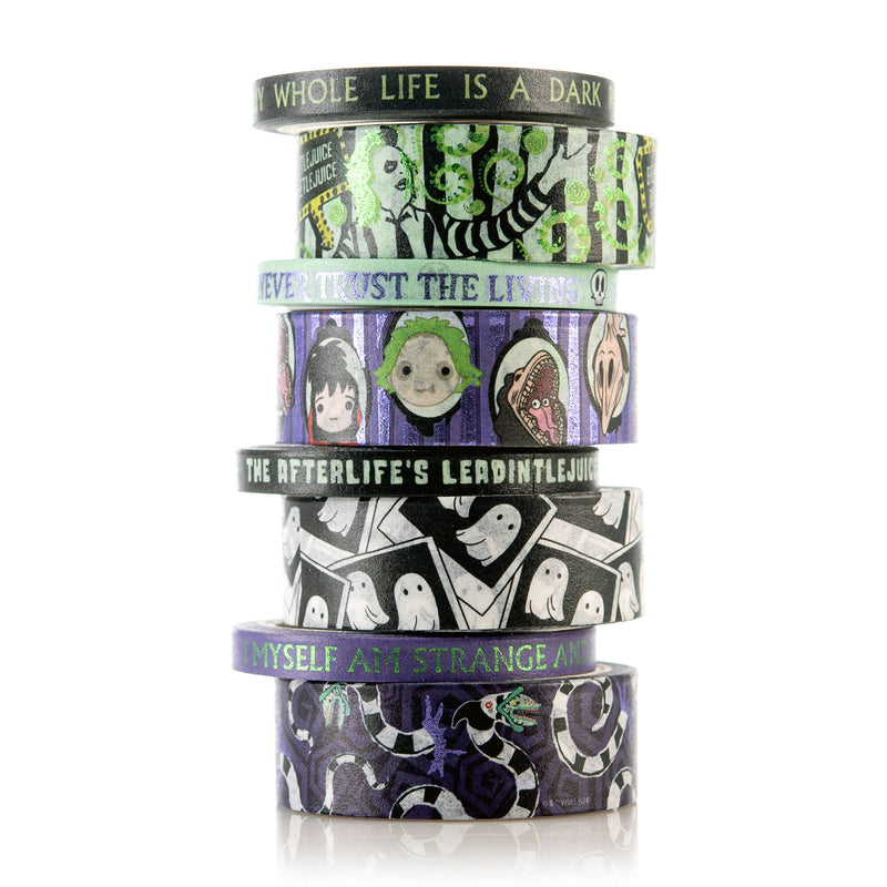Conquest Journals - Beetlejuice Never Trust the Living Washi Tape