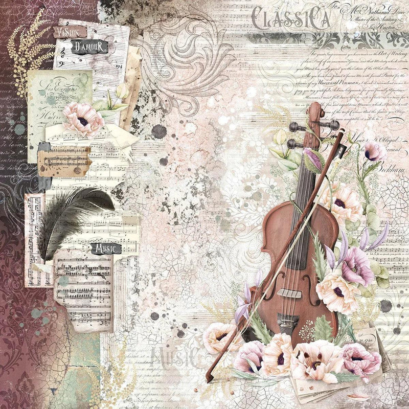 Ciao Bella Cygne Noir Paper Pad 12x12 12/Pkg - Root & Company