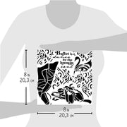 Ciao Bella Texture Stencil 8x8 Dance By The Human Soul - Root & Company