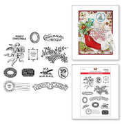 Compliments Of The Season Clear Stamps From The Christmas Flea Market Finds Collection By Cathe Holden - Root & Company