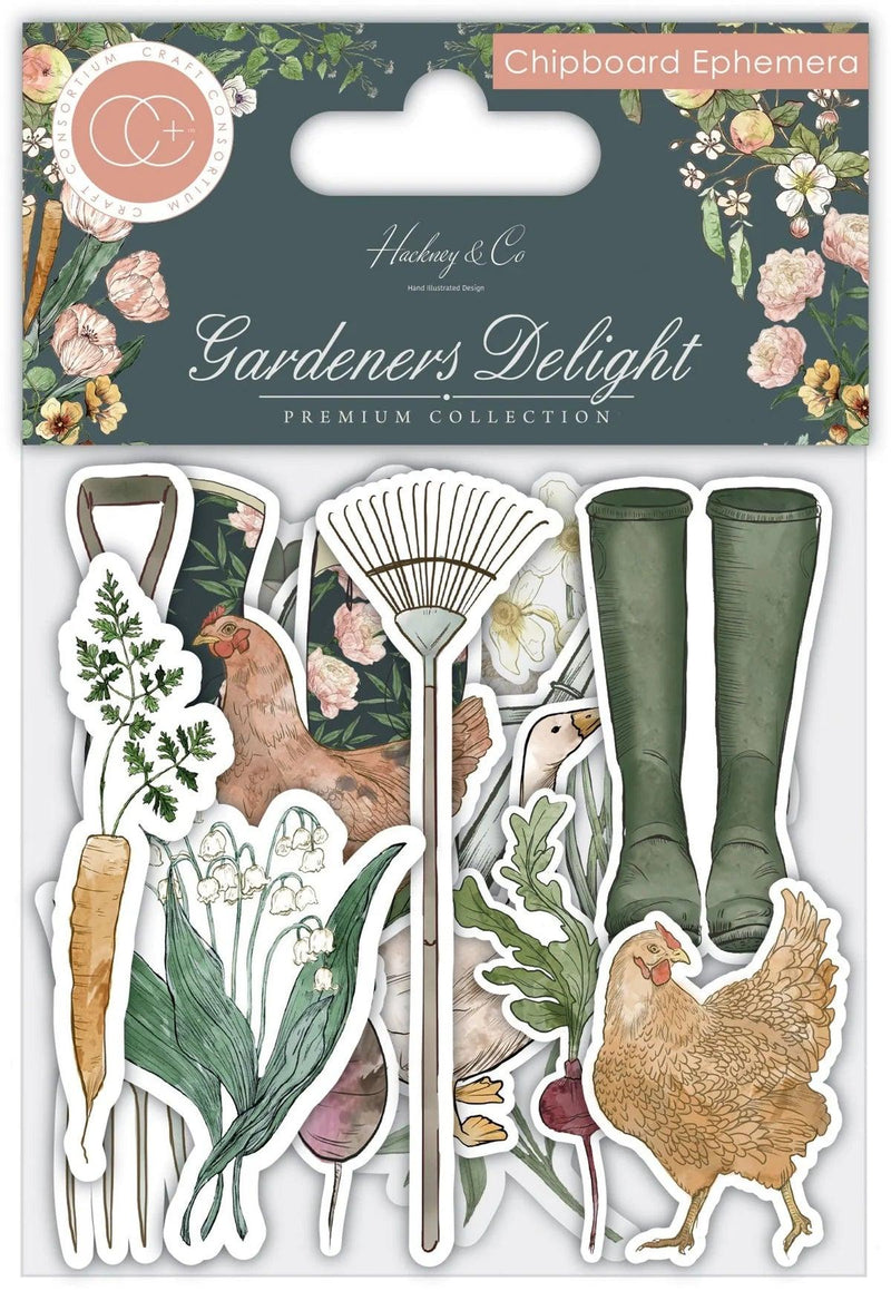 Craft Consortium Gardeners Delight - Chipboard Ephemera - Root & Company