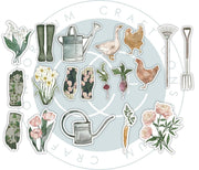 Craft Consortium Gardeners Delight - Chipboard Ephemera - Root & Company