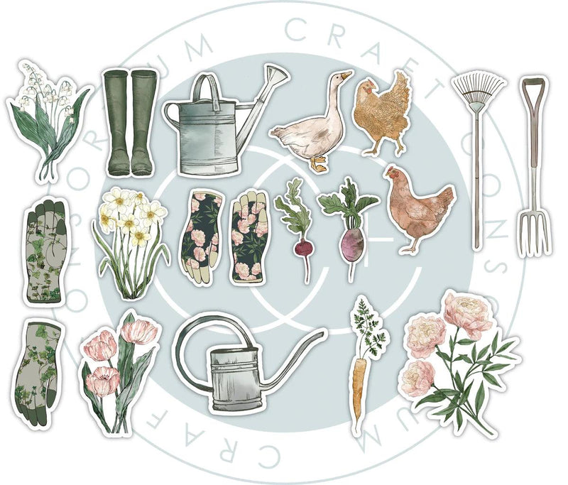 Craft Consortium Gardeners Delight - Chipboard Ephemera - Root & Company