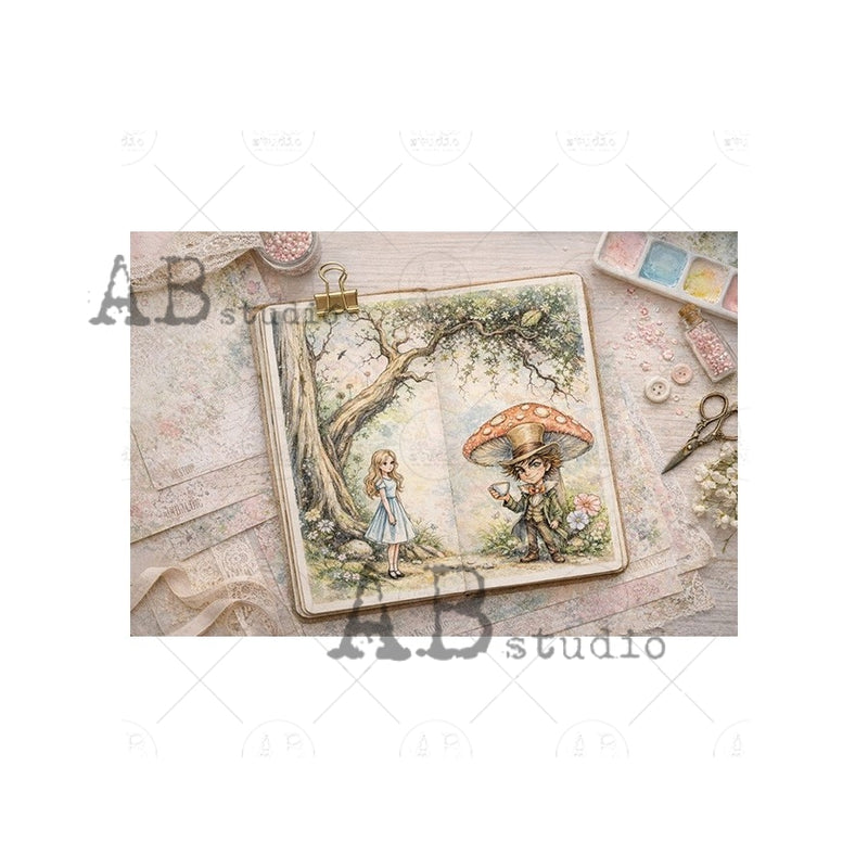 ABstudio - 55 Cartoons - A Collage Coloring Book - Follow The Rabbit: A Collage Book for Cutting & Crafting - Part 1