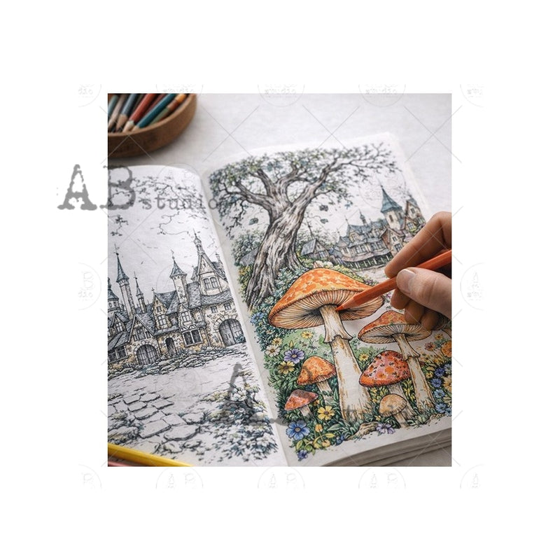 ABstudio - 55 Cartoons - A Collage Coloring Book - Follow The Rabbit: A Collage Book for Cutting & Crafting - Part 1