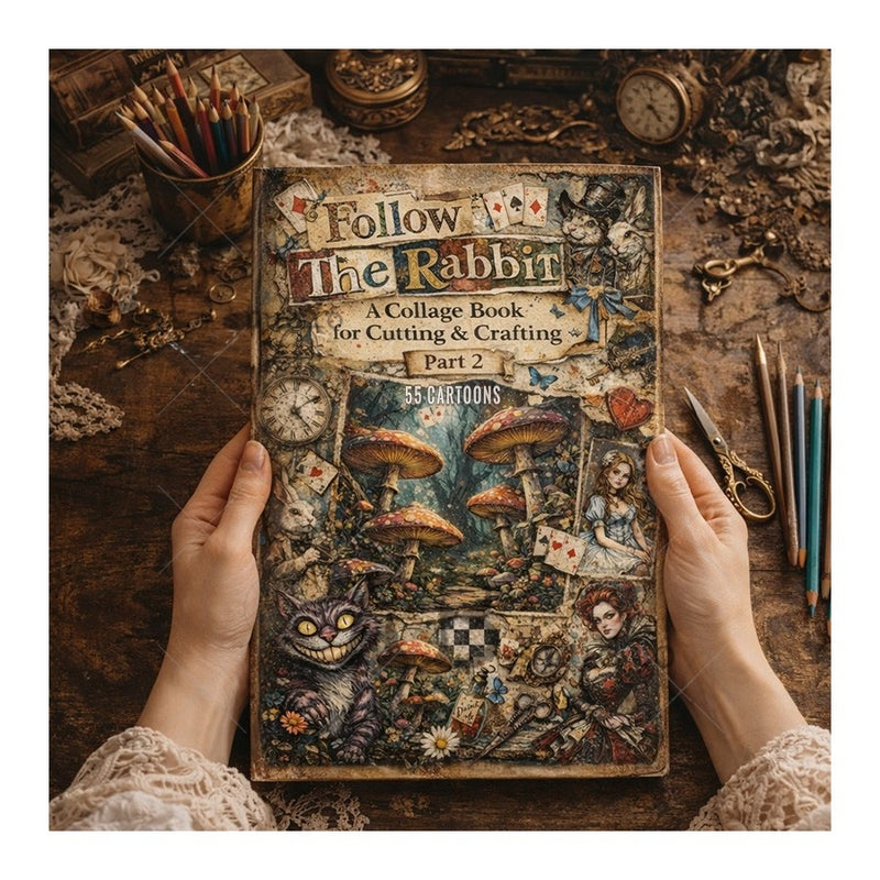 ABstudio - 55 Cartoons - Cut & Collage Book - Follow The Rabbit: A Collage Book for Cutting & Crafting - Part 2