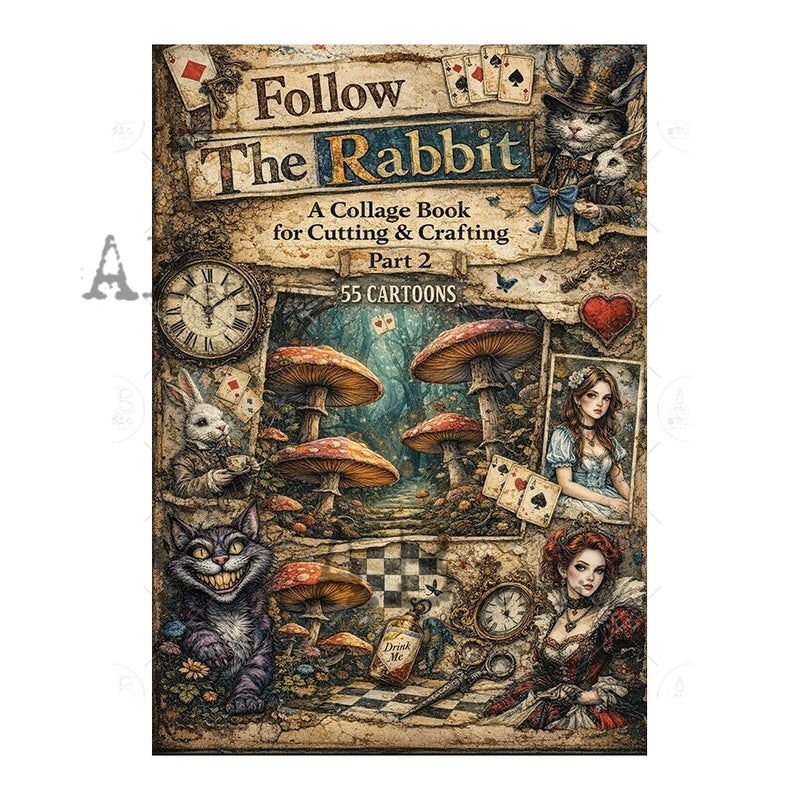 ABstudio - 55 Cartoons - Cut & Collage Book - Follow The Rabbit: A Collage Book for Cutting & Crafting - Part 2